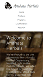 Mobile Screenshot of anahataherbals.com